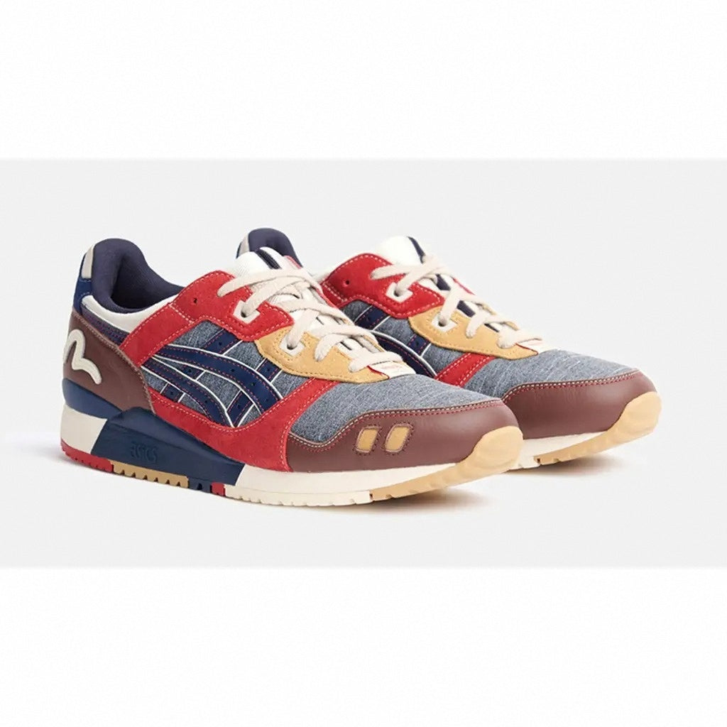 EVISU x ASICS GEL-LYTE 3 Denim Red Navy